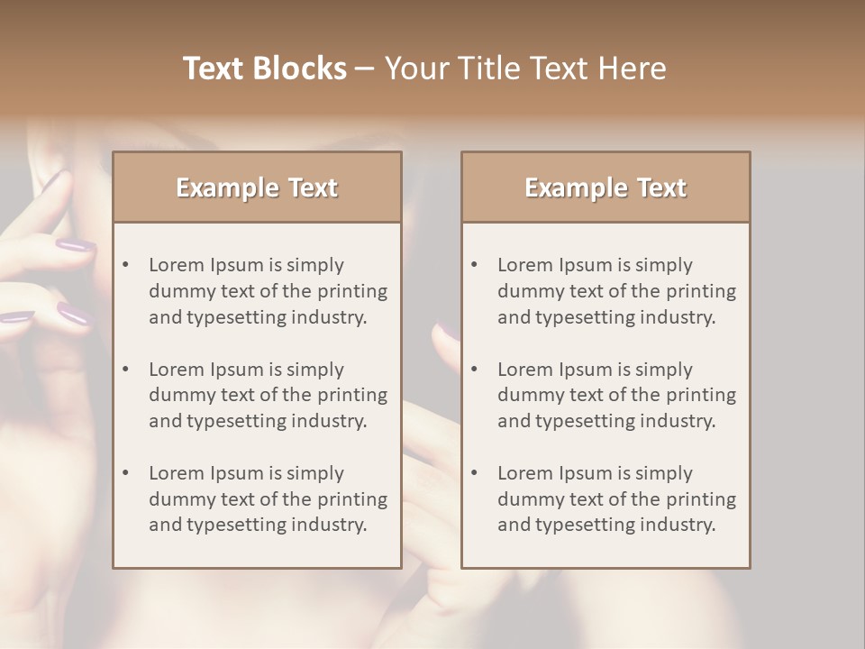 Clean Model Eyes PowerPoint Template