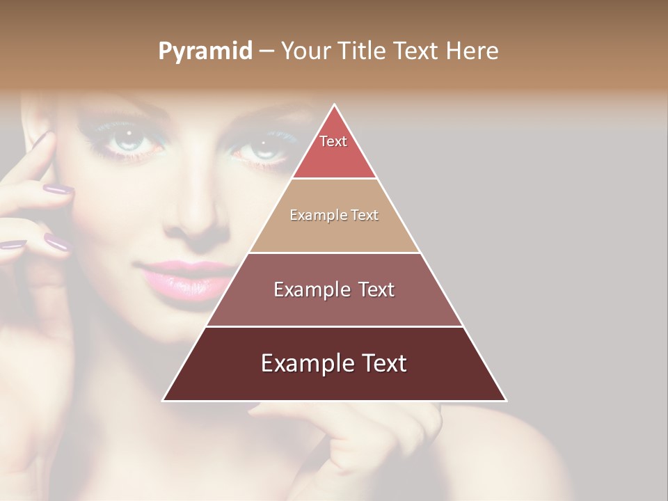 Clean Model Eyes PowerPoint Template