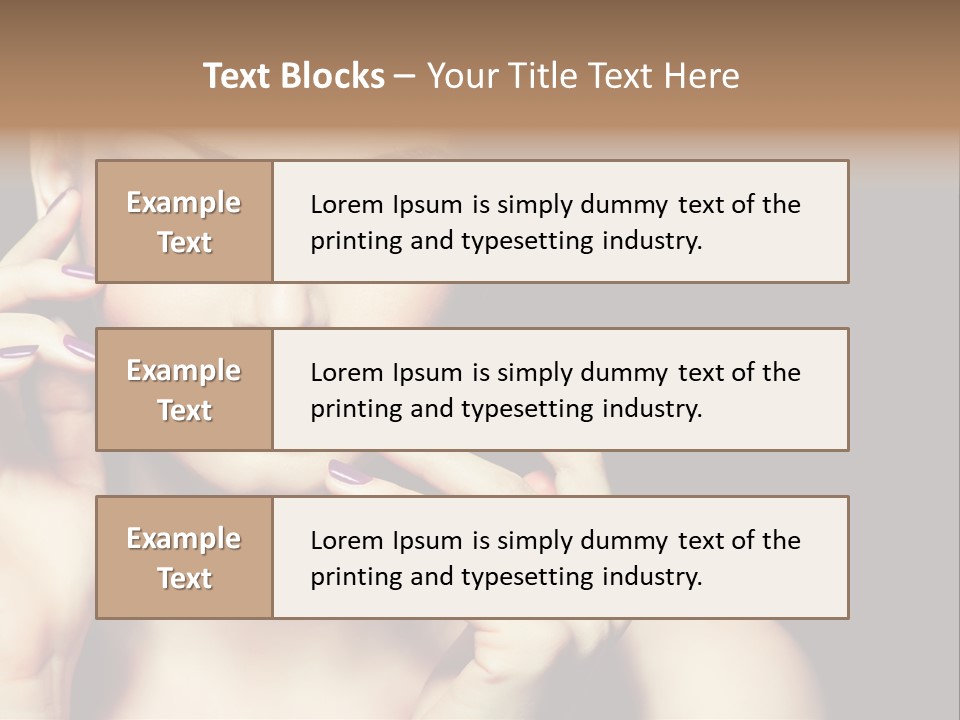 Clean Model Eyes PowerPoint Template