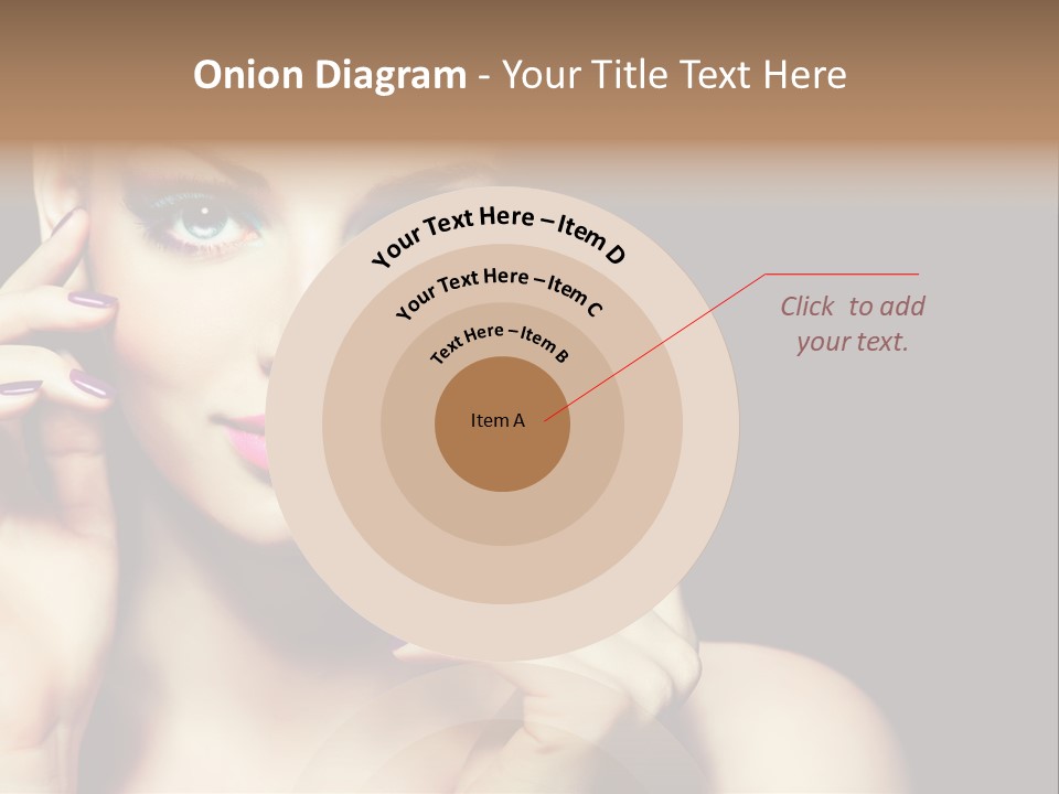 Clean Model Eyes PowerPoint Template