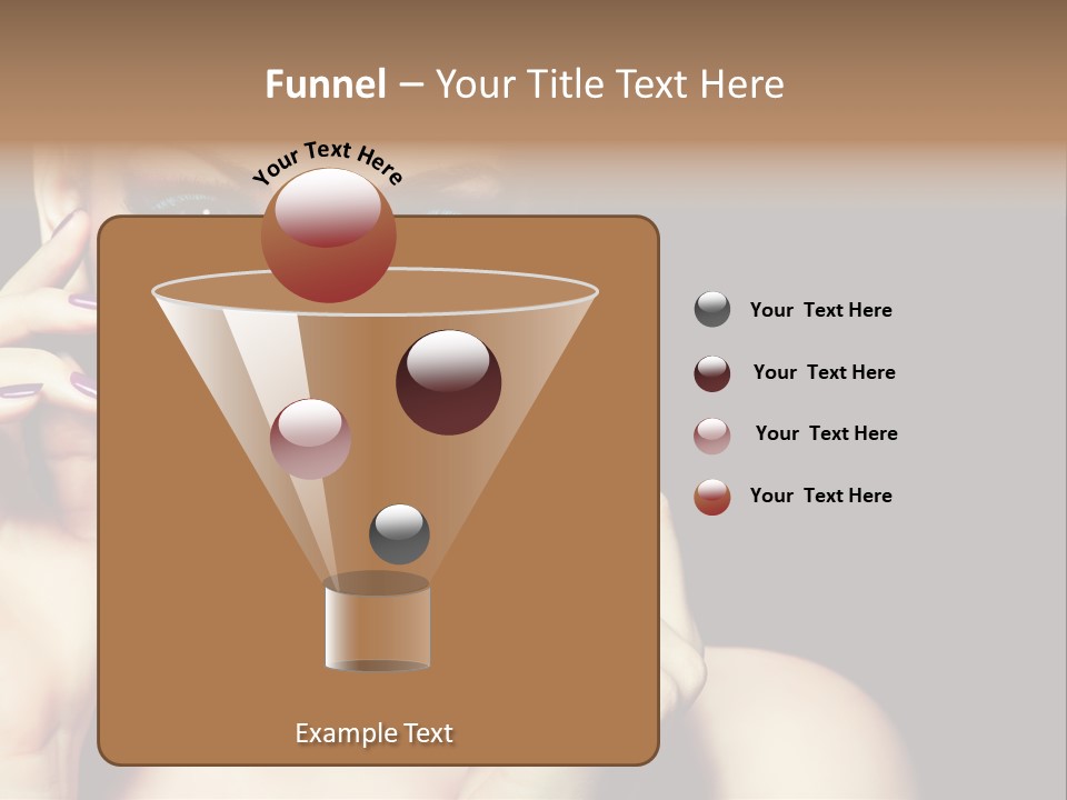 Clean Model Eyes PowerPoint Template
