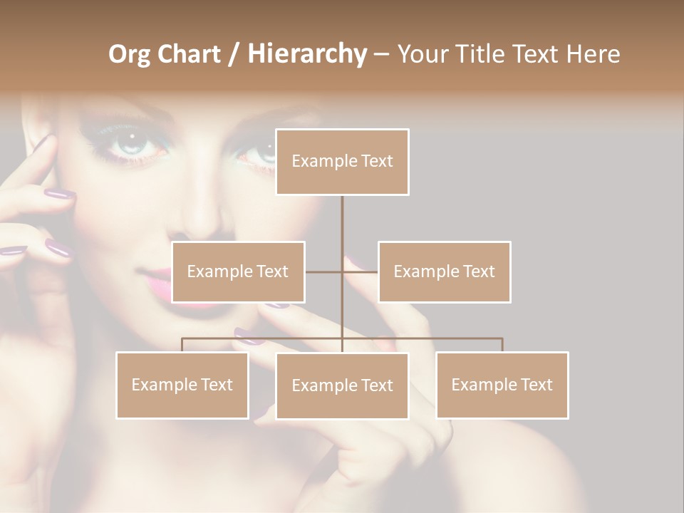 Clean Model Eyes PowerPoint Template