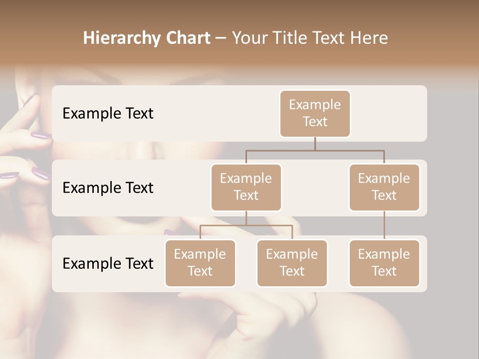 Clean Model Eyes PowerPoint Template