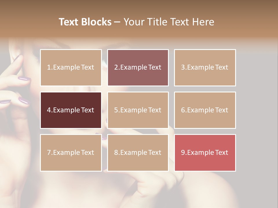 Clean Model Eyes PowerPoint Template