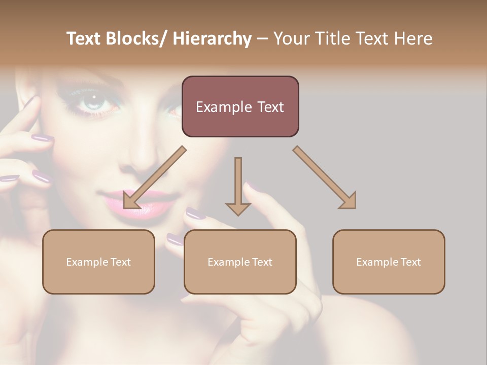 Clean Model Eyes PowerPoint Template