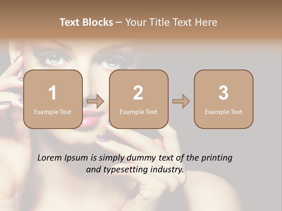 Clean Model Eyes PowerPoint Template