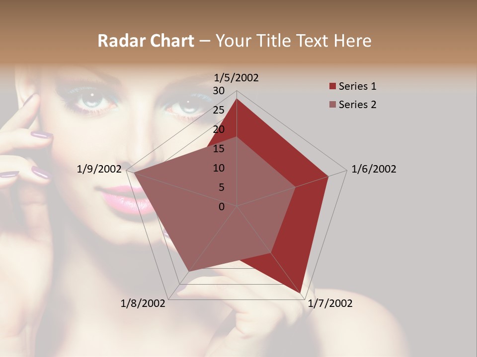 Clean Model Eyes PowerPoint Template