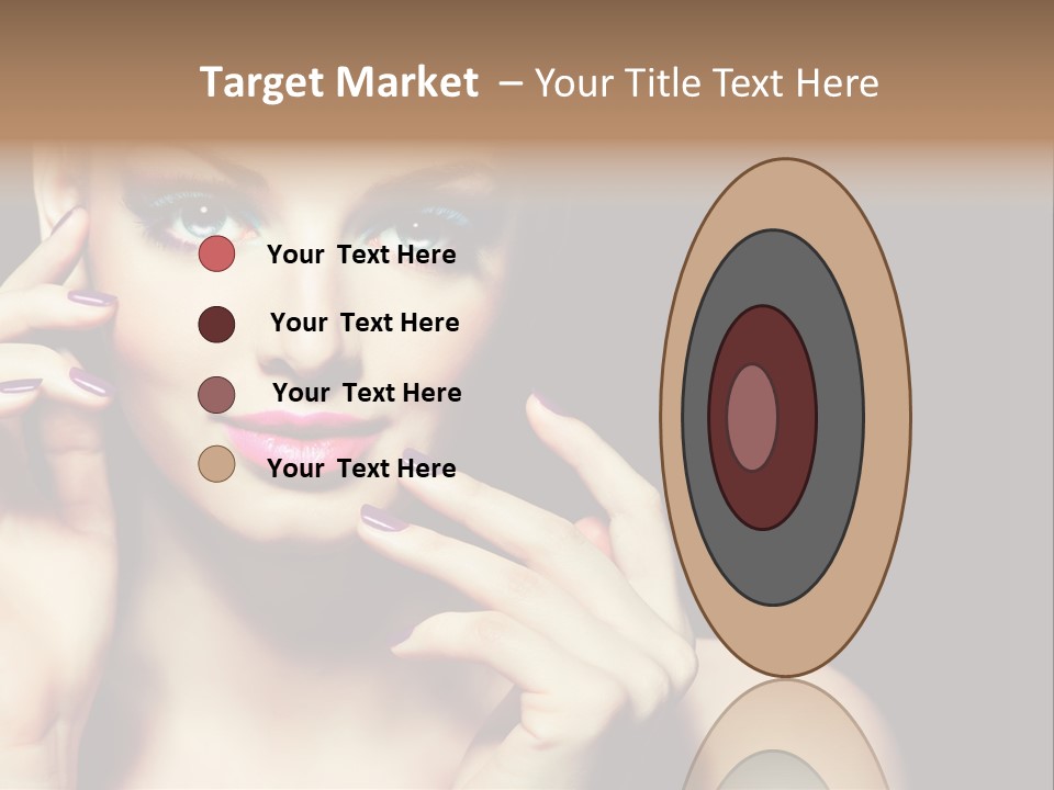 Clean Model Eyes PowerPoint Template