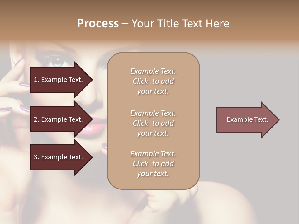 Clean Model Eyes PowerPoint Template