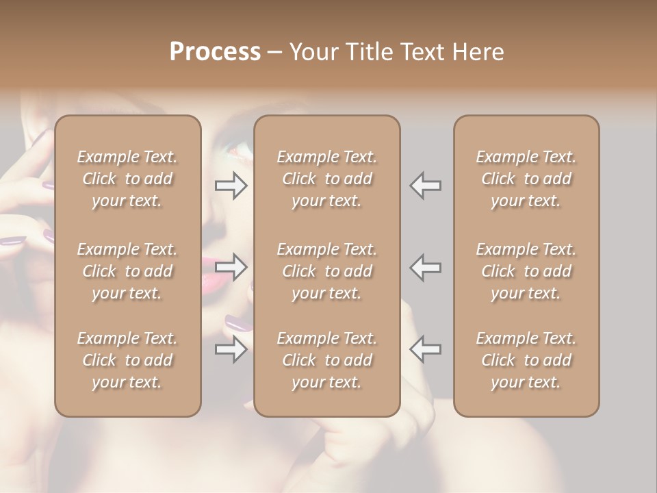 Clean Model Eyes PowerPoint Template