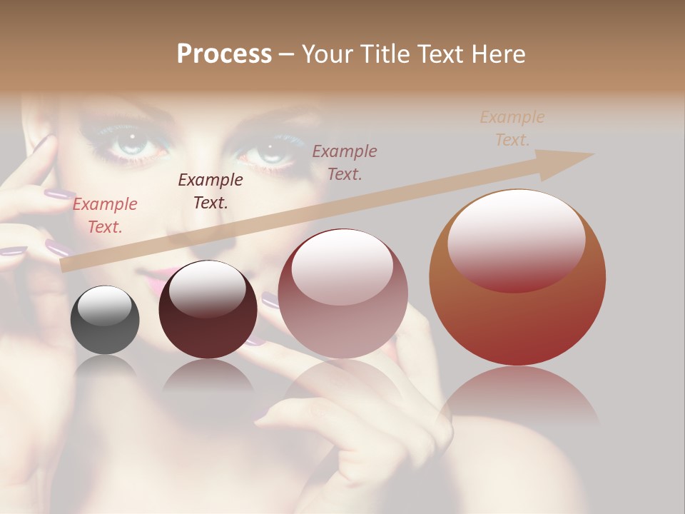 Clean Model Eyes PowerPoint Template