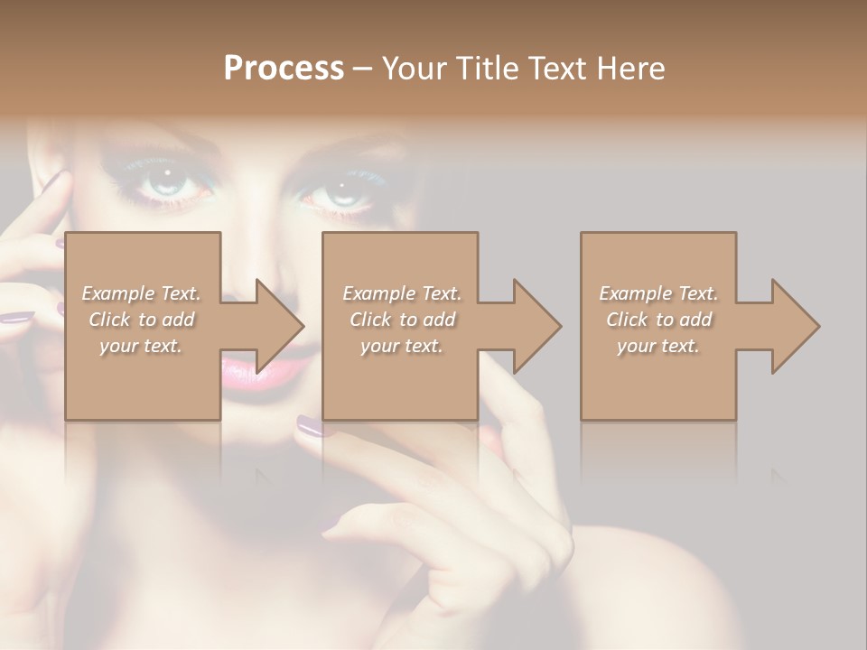 Clean Model Eyes PowerPoint Template