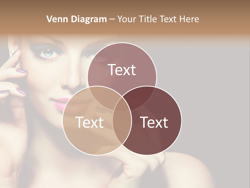 Clean Model Eyes PowerPoint Template