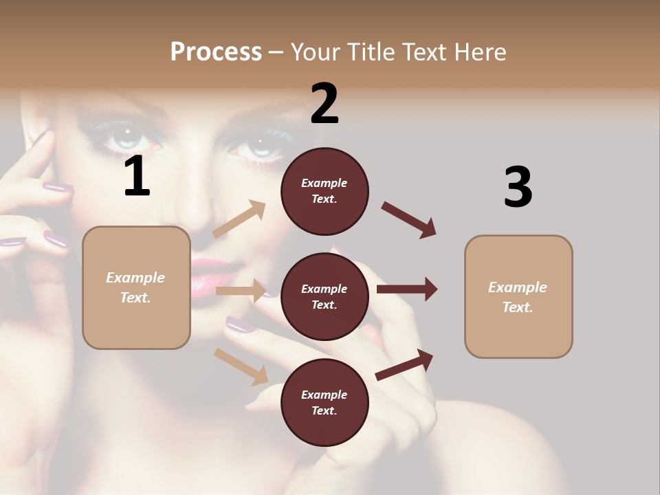 Clean Model Eyes PowerPoint Template