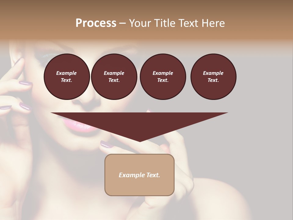 Clean Model Eyes PowerPoint Template