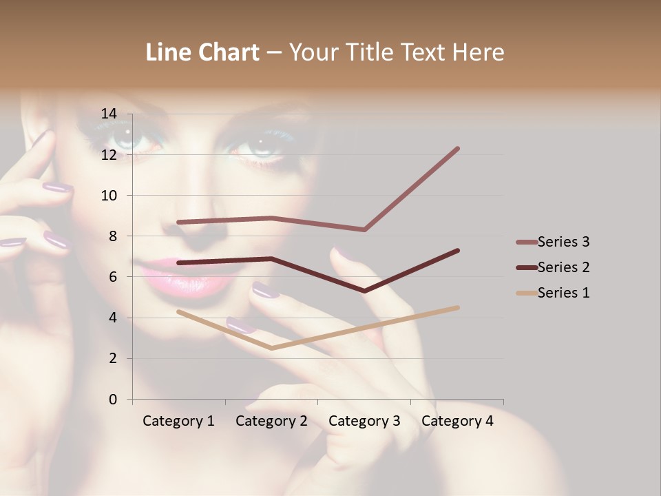 Clean Model Eyes PowerPoint Template