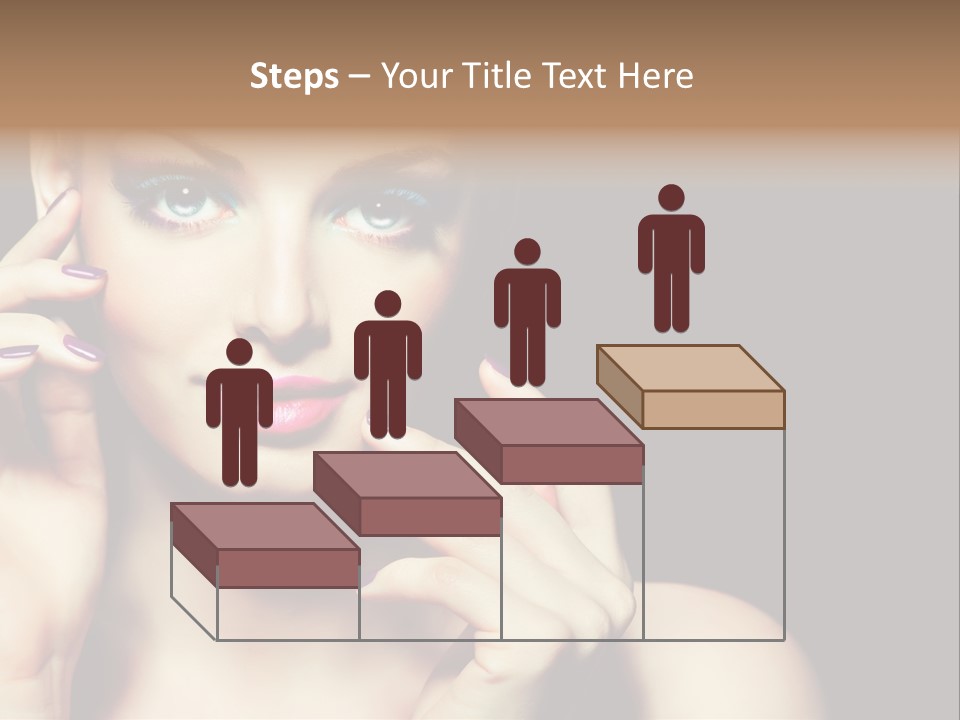 Clean Model Eyes PowerPoint Template