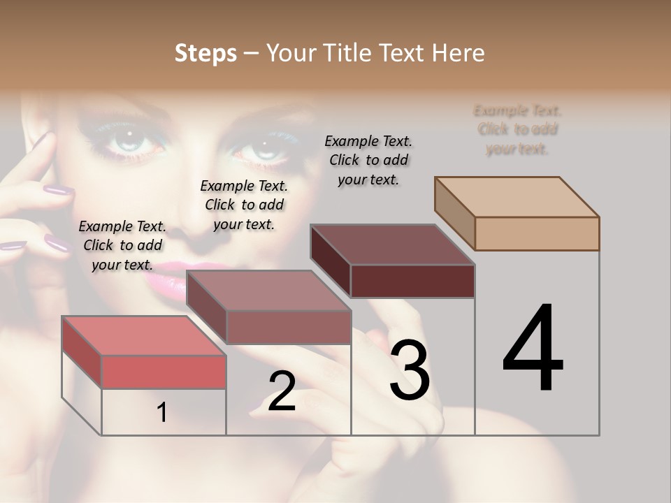 Clean Model Eyes PowerPoint Template
