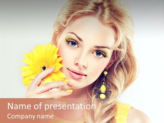 Woman Colorful Fresh PowerPoint Template