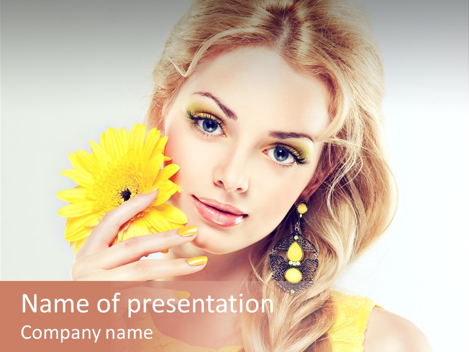 Woman Colorful Fresh PowerPoint Template