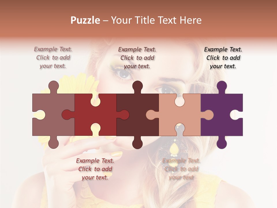 Woman Colorful Fresh PowerPoint Template