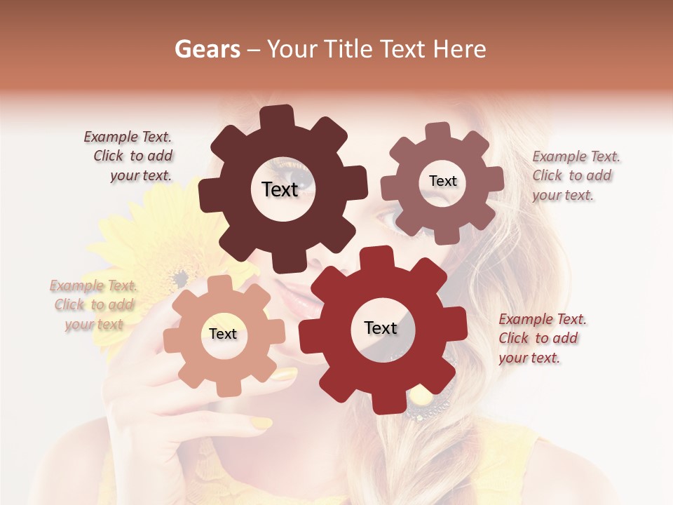 Woman Colorful Fresh PowerPoint Template