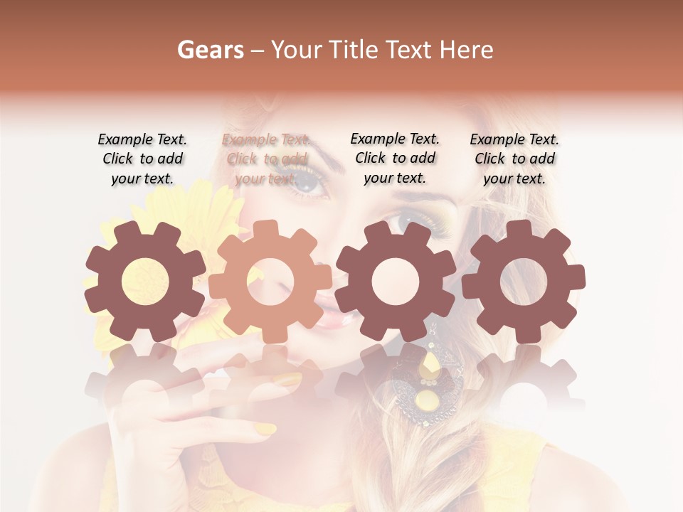 Woman Colorful Fresh PowerPoint Template