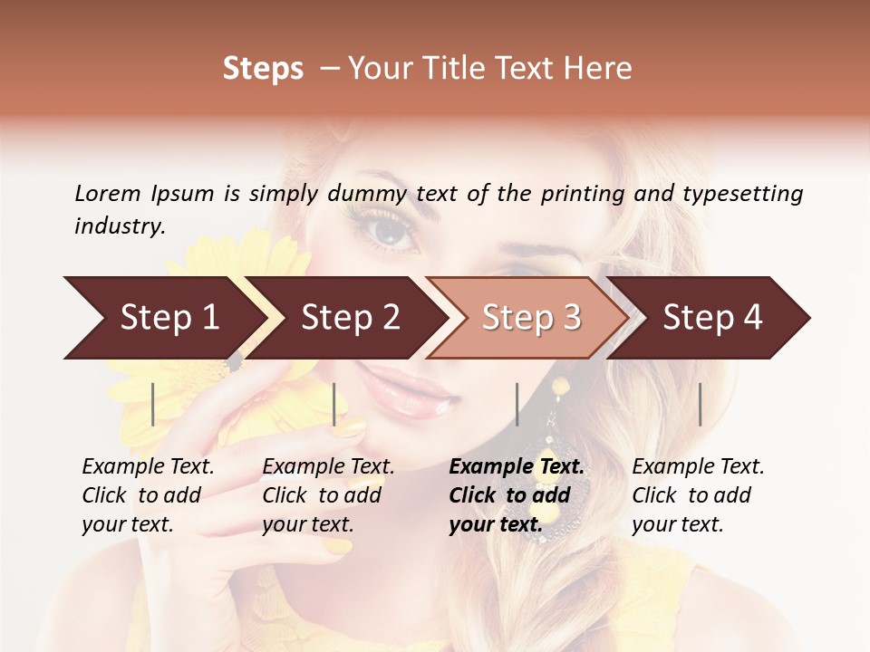 Woman Colorful Fresh PowerPoint Template