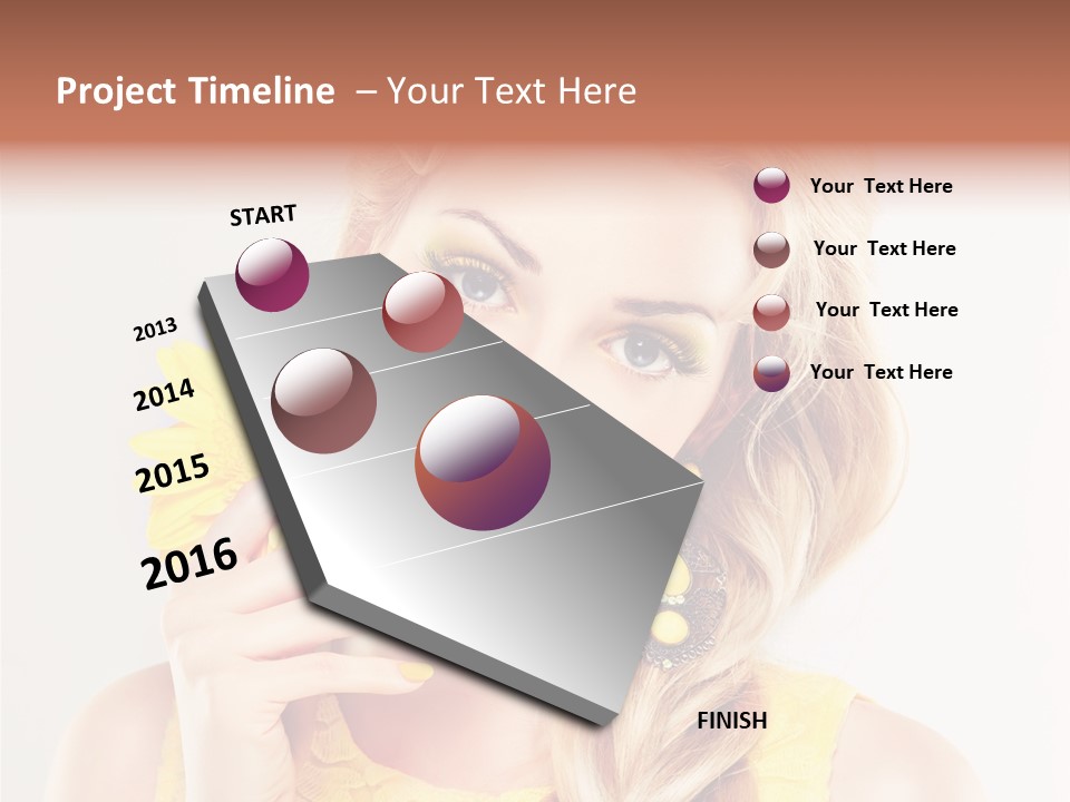 Woman Colorful Fresh PowerPoint Template