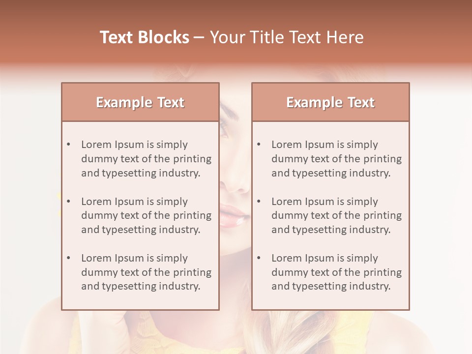 Woman Colorful Fresh PowerPoint Template