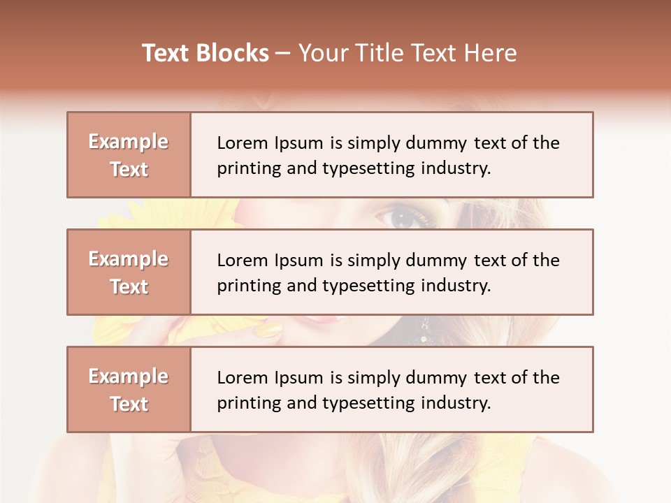 Woman Colorful Fresh PowerPoint Template