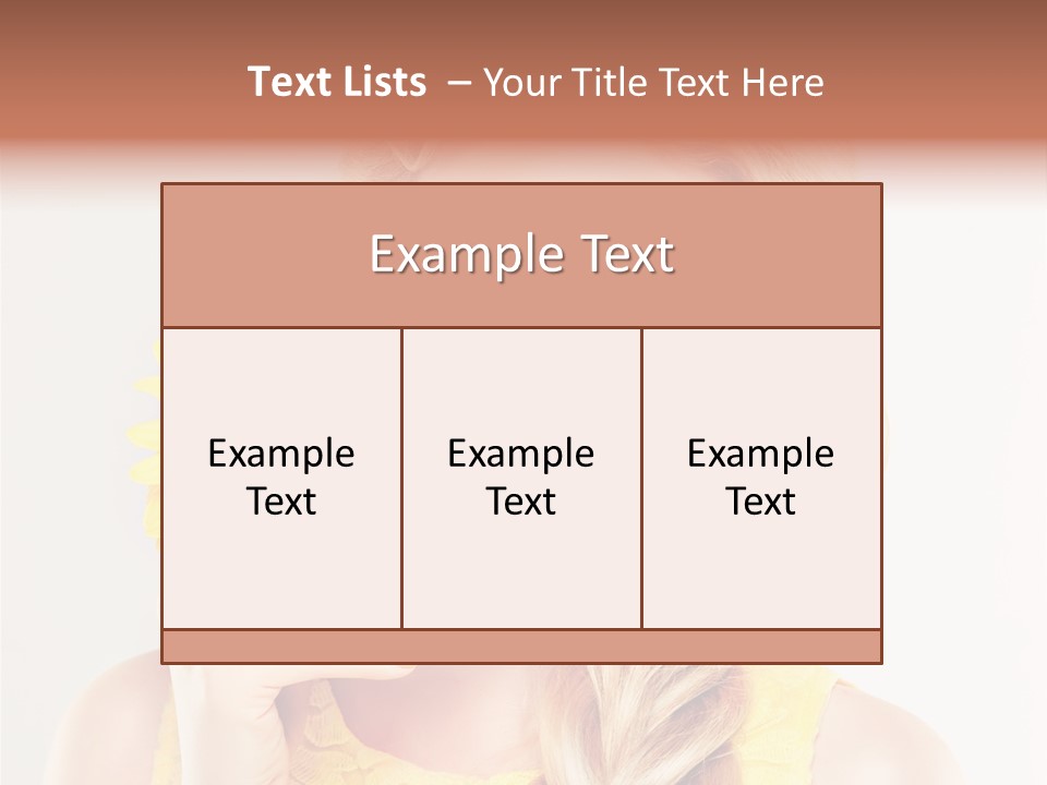 Woman Colorful Fresh PowerPoint Template