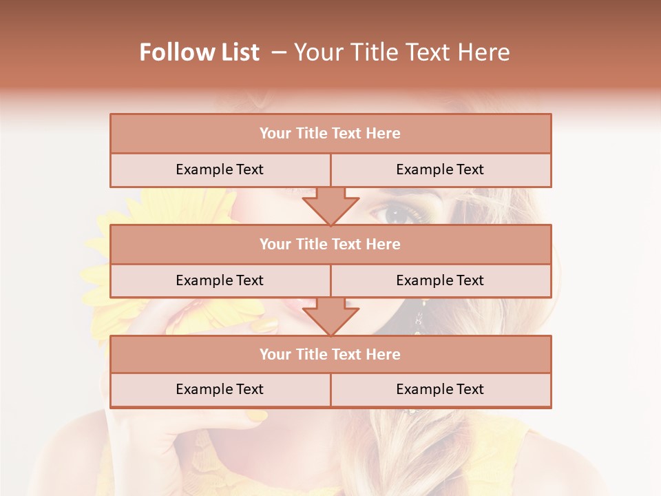 Woman Colorful Fresh PowerPoint Template