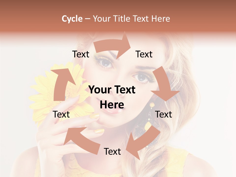 Woman Colorful Fresh PowerPoint Template