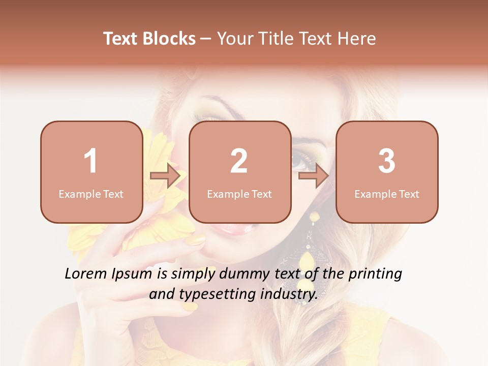 Woman Colorful Fresh PowerPoint Template