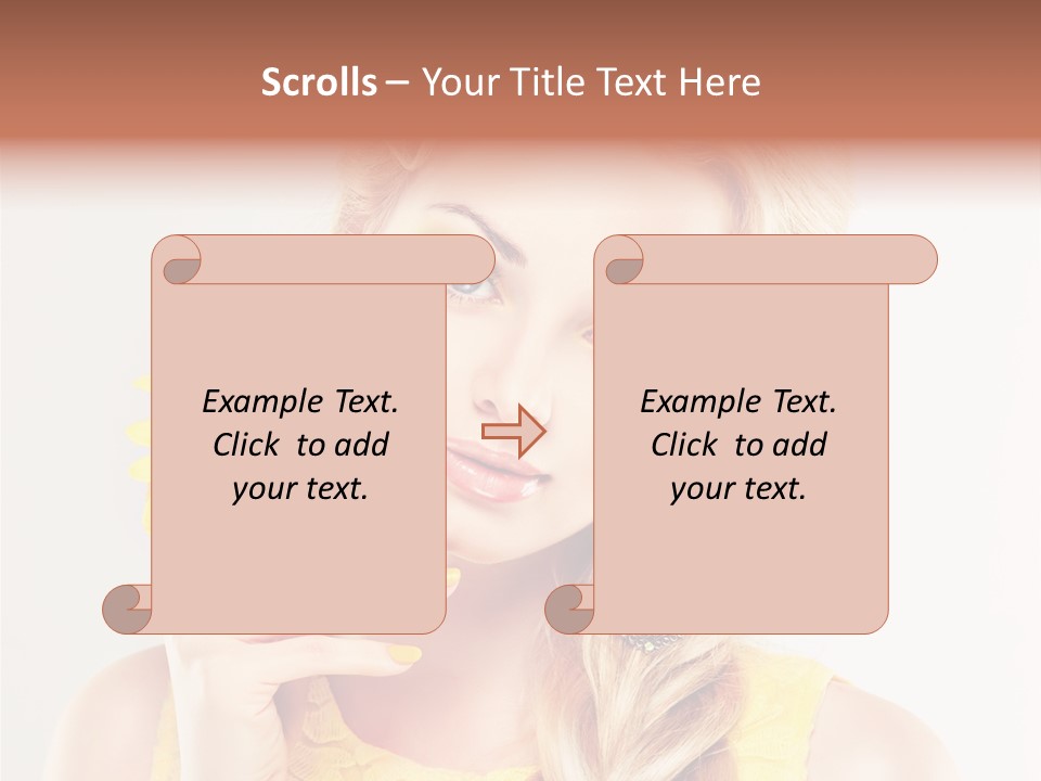 Woman Colorful Fresh PowerPoint Template