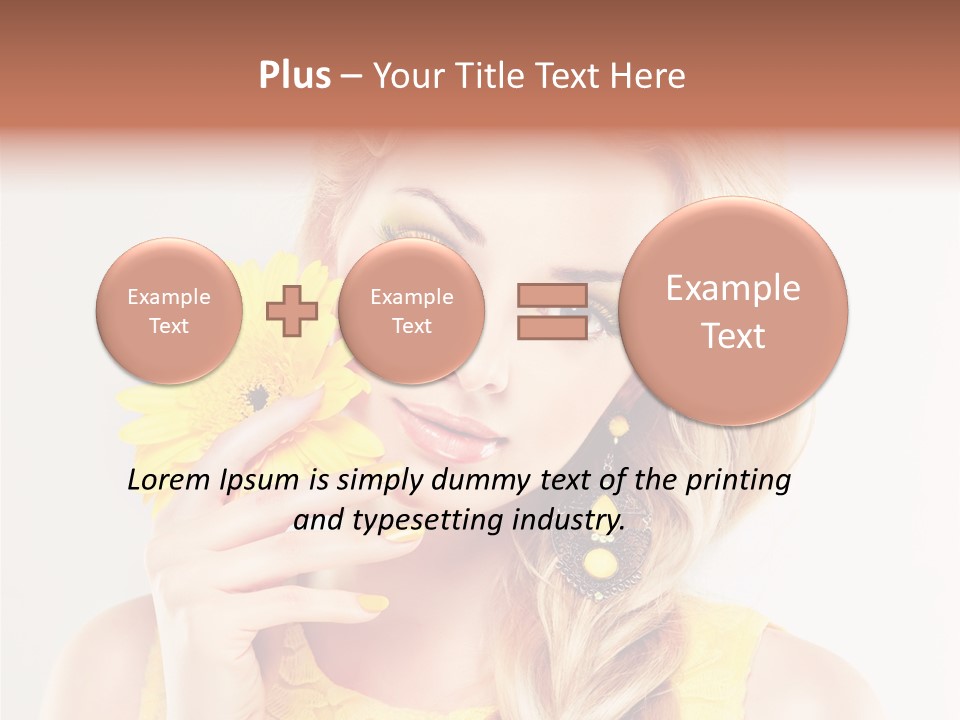 Woman Colorful Fresh PowerPoint Template