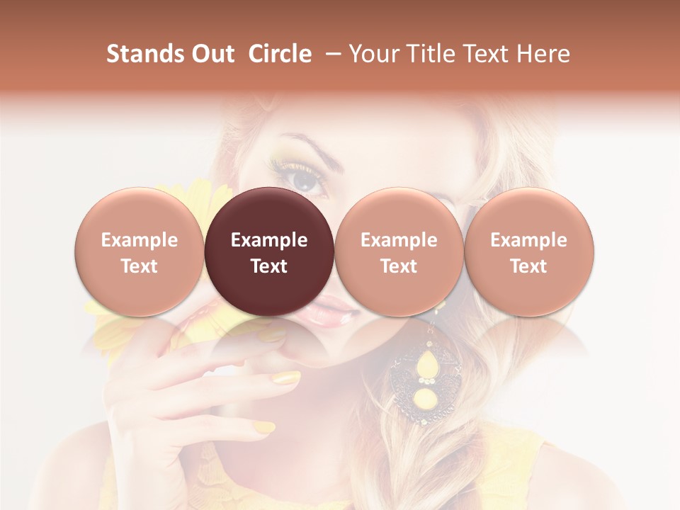 Woman Colorful Fresh PowerPoint Template