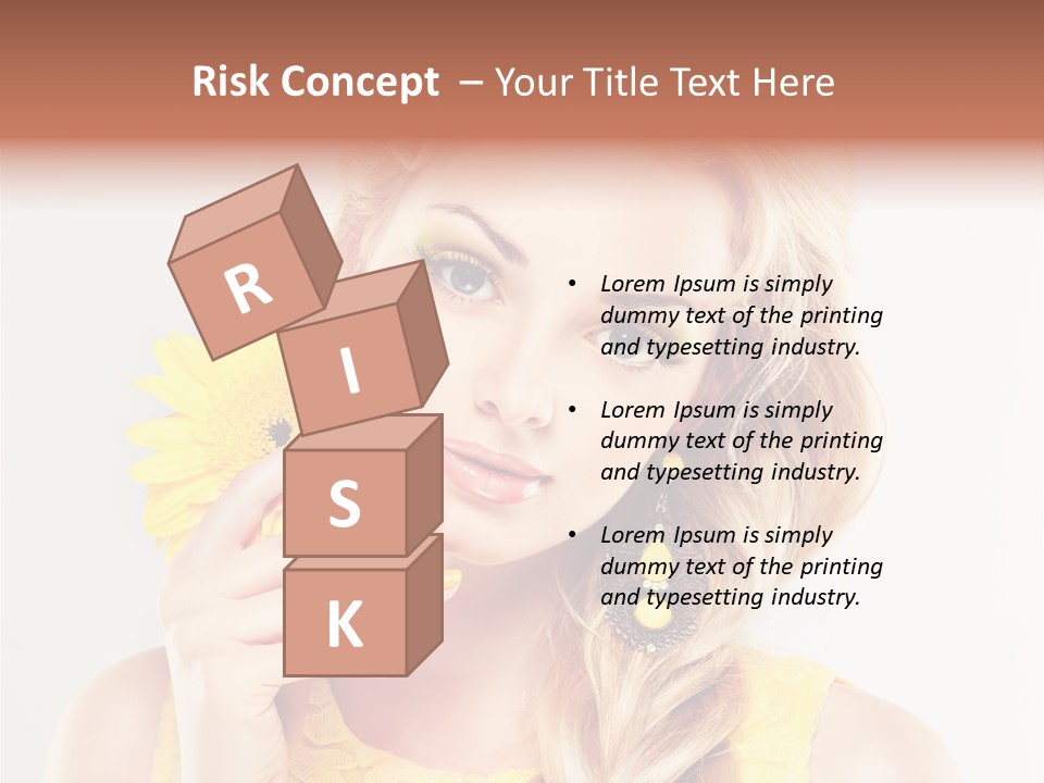 Woman Colorful Fresh PowerPoint Template