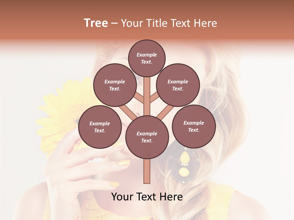 Woman Colorful Fresh PowerPoint Template