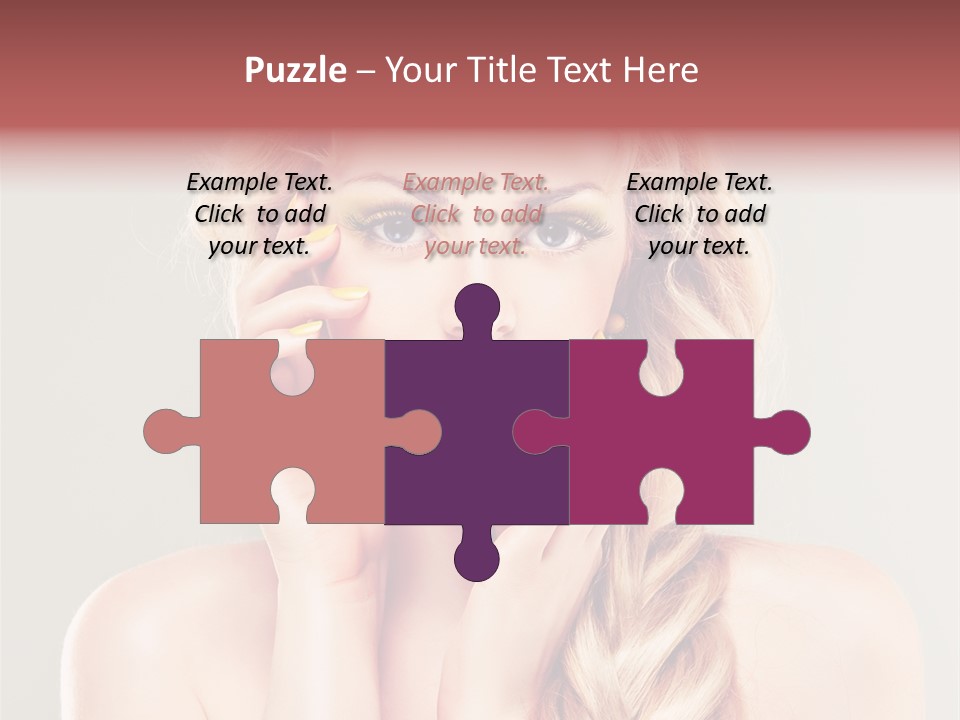 Girl Beauty Yellow PowerPoint Template