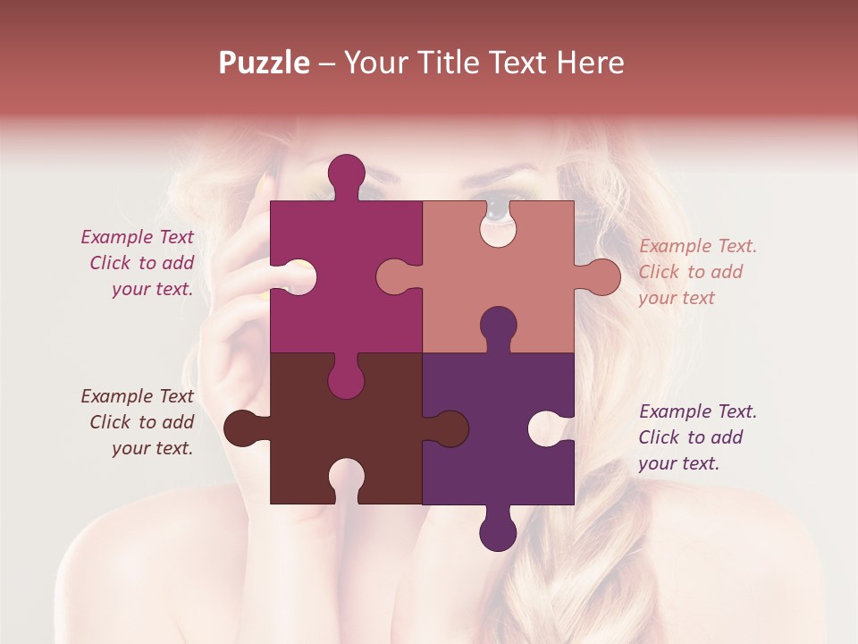 Girl Beauty Yellow PowerPoint Template