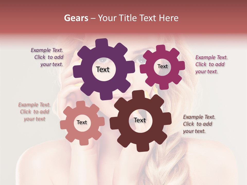 Girl Beauty Yellow PowerPoint Template