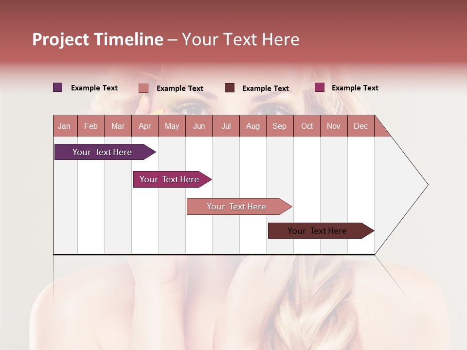 Girl Beauty Yellow PowerPoint Template