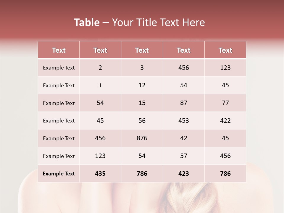 Girl Beauty Yellow PowerPoint Template