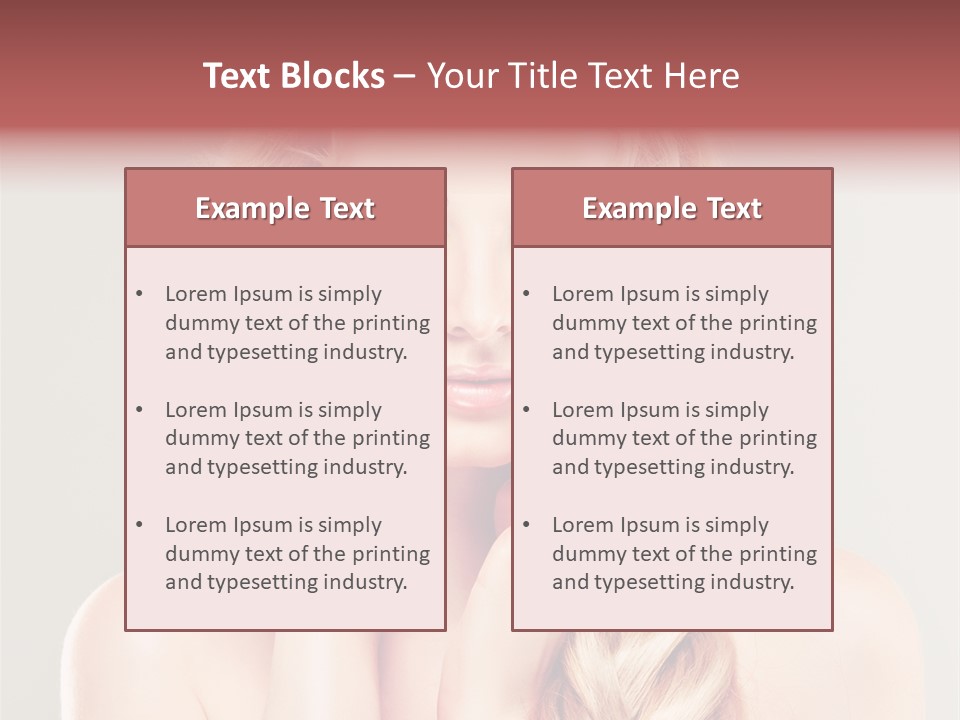 Girl Beauty Yellow PowerPoint Template