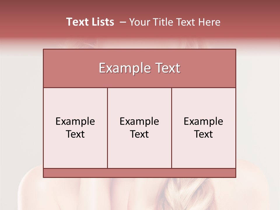 Girl Beauty Yellow PowerPoint Template