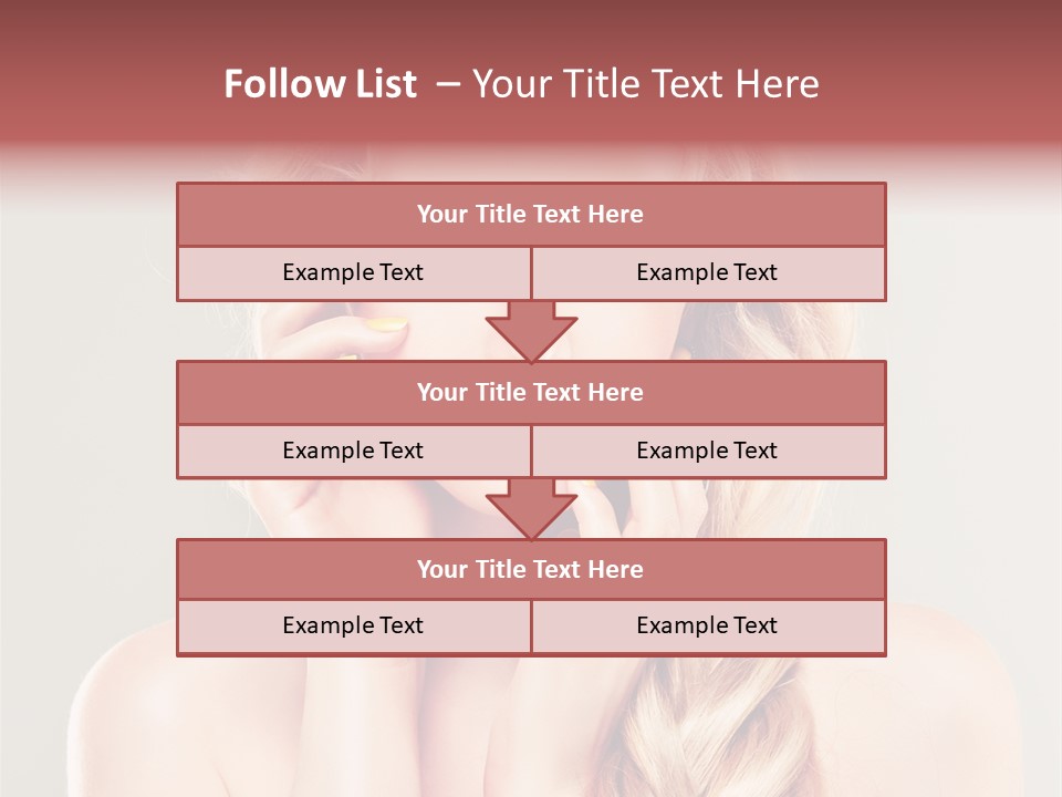 Girl Beauty Yellow PowerPoint Template