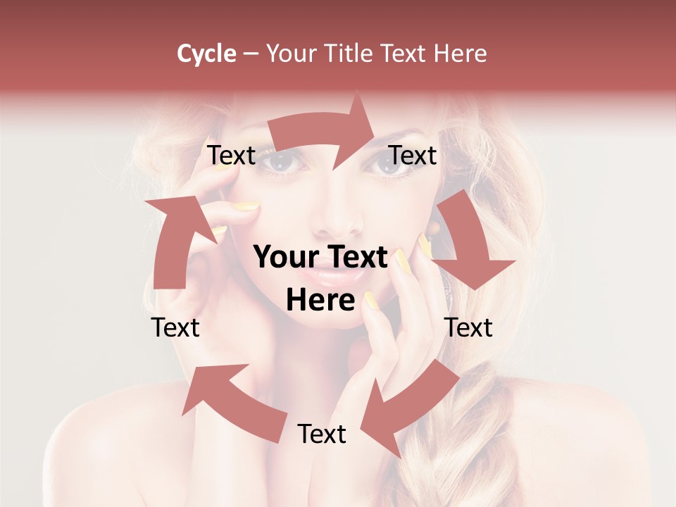 Girl Beauty Yellow PowerPoint Template