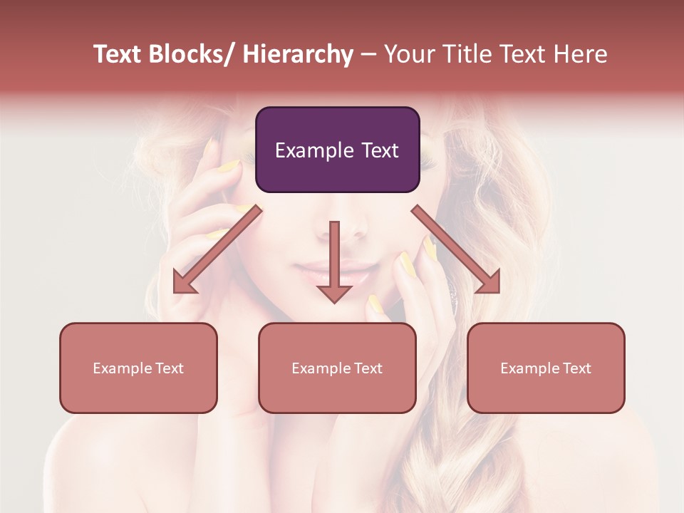 Girl Beauty Yellow PowerPoint Template